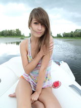Sweet Mia on a boat 01
