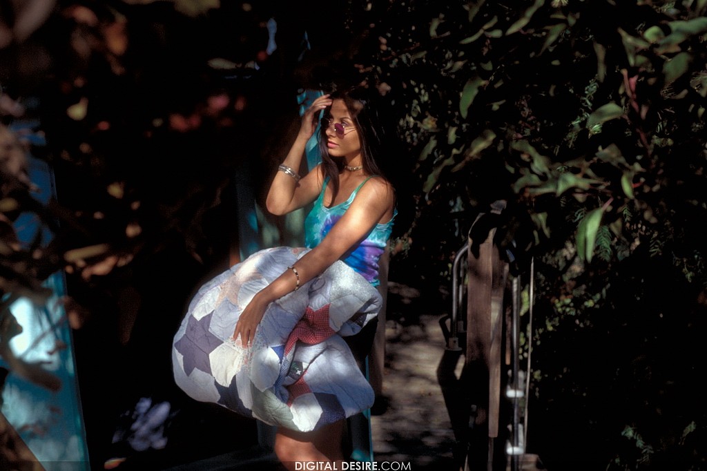 Leona frolics and spreads in the afternoon sun 05 